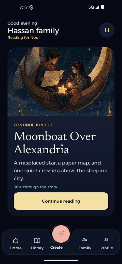 Hadoty Home showing Moonboat Over Alexandria
