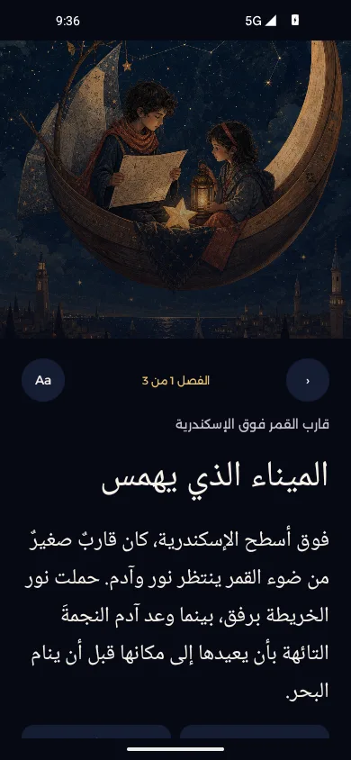 قارئ عربي باتجاه من اليمين إلى اليسار